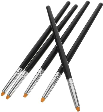 Wimpernliftingbürste für Frauen 5 Stück Schwarz Holz Faser | Wimpernlifting mit Farbe Schwarz, Wimpernlaminierungsbürste zum Auftragen des Klebers, für Lash Lifting Zufällige Farbe