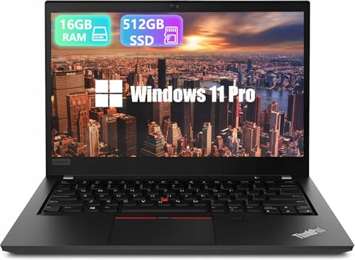 Lenovo Thinkpad T490 Business Laptop 14 tum FHD Notebook, Intel Core i5-8265U, 16 GB DDR4 RAM, 512 GB SSD, Windows 11 Pro (renoverad)