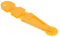GLEAVI mattarello goffrato in pasta di gomma Strumento di decorazione del fondente taglierina a rotella tagliapasta per fondente Giallo