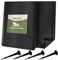 GARDENIX Toile Anti-Mauvaises Herbes 10 m² avec 50 piquets d'ancrage - 10 m² (1 m x 10 m) - Perméable à l'eau - 150 g/m² - Noir - Film Anti-UV, pour Parterre surélevé, Film Anti-Mauvaises Herbes