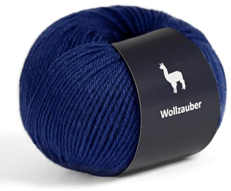 Alpaka Wolle - 50 g Hochwertige Wolle zum Stricken & Häckeln-Weich & Langlebig Ideal für Socken, Schals, Pullovers & mehr- Angenehm auf der Haut Perfect für Kreative Handarbeiten. (Royal bleue 37)