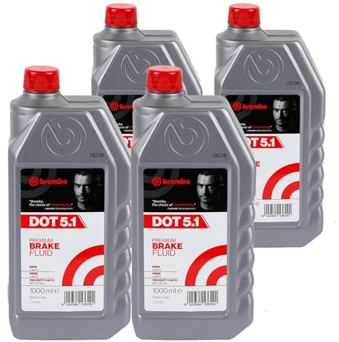 Brembo 4x L 05 010 Bremsflüssigkeit (4 L) | 4x 1L L 05 010, Bremsflüssigkeit