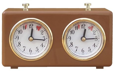 Mechanische Schachuhr – Professioneller Turnier-Timer, Tragbares Analoges Master-Gerät, Genaue Zeitmessung Für Brettspiele, Langlebiges Zubehör Für Wettkampfausrüstung | Uhr Für Das School Home Club-T