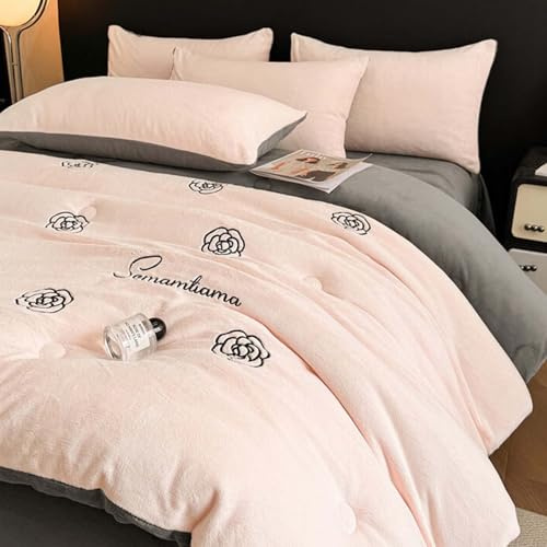 HLTQL Edredon Gonflant Duvet Couette Hiver 220x240 TrèS Chaude Duvet éDredon Gonflant Couverture Hiver Chaude(12,220x240cm*4.75kg)