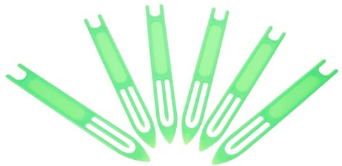 ifundom 6 Piezas Agujas Grandes de Plástico para Redes y Alfombras Herramientas Resistentes para Proyectos de Manualidades y Reparación de Redes con Hilo Grueso Agujas de Cosido Mano para