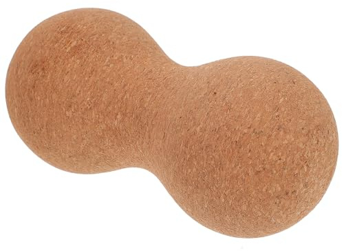 DECOMELODY Doppelball und Tiefengewebsmassage Massage Erdnussförmiger aus Korkholz zur Triggerpunkttherapie Zufällige Farbe für Effektive Muskelentspannung und Mobilität