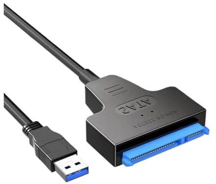 ESSEIEIE Cable SATA a USB 3,0/Tipo C a III, Adaptador de Controlador Duro for Disco HDD/SSD 2,5 , convertidor(USB3.0 Type-c 20cm)