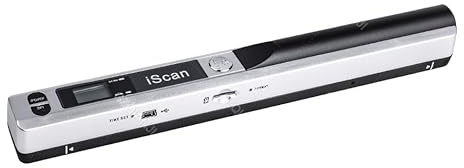 Tragbarer A4-Dokumentenscanner, Neuer kreativer Handscanner iScan, 900 DPI, USB 2.0, LCD-Display, unterstützt JPG- und PDF-Formate(SR Add 32G TFCard)