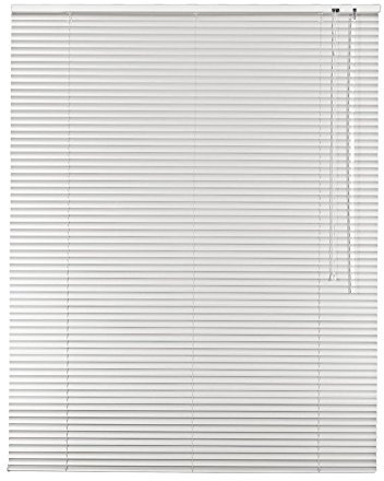 Easy-Shadow Hochwertige Aluminium Jalousie Rollo Alu Jalousette 35 x 250 cm / 35x250 cm in Farbe Weiss - Bedienseite rechts/Maßanfertigung