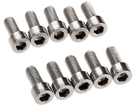 10Pcs Bike Water Bottle Cage Bolts Holder Screws M5 Inner Rack Hexagon Stainless Steel Screws