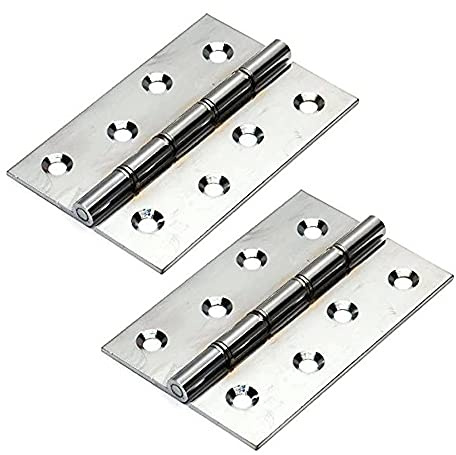 Bulk Hardware Bh05925 Laiton Charnières, 38 mm (1.1/5,1 cm) – Chromé, Lot de 2