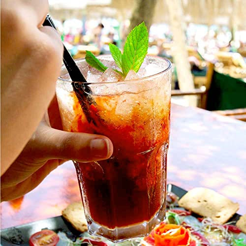 Lot de 5 verres à cocktail Doimoflair Granity - En plastique dur - Coloris transparent - Contenance de 40 cl - Empilables - Résistants aux chocs - Passent au lave-vaisselle - Usages multiples