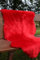 RGRGH Anto - Tappeto in pelle di pecora con lana extra spessa, 105 x 75 cm, 40 x 29 cm, colore rosso