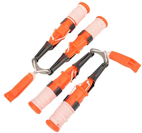 CHICIRIS Ice Safety Picks, Ice Fishing Safety Picks, 2 Stück Leichter tragbarer Eisfischerhammer, mit Sicherheitsgurt für die Sicherheit beim Angeln