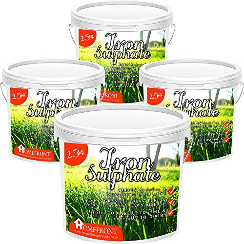 Homefront Iron Sulphate - Makes Grass Greener, Hardens Turf and Prevents Lawn Disease - Makes up to 10000L When Diluted & Covers up to 10000m2 (10 kg)