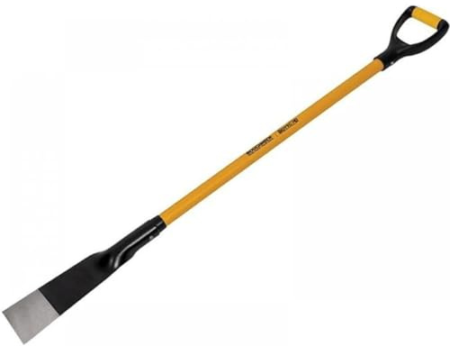 Roughneck The MUTT PRO Multi-Purpose Demolition Scraper – 100mm (4in) Heat Treated, Powder Coated Forged Steel Blade with Solid Fibreglass Core & D-Grip Handle