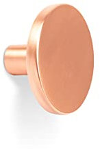 Gedotec Möbelknopf Antik | Schrank-Knopf Kupfer poliert | COMO | Metall Türknopf rund | Schubladen-Knopf Ø 41 mm | Kommoden-Knopf Küchen-Schränke & Türen | 10 Stück - Möbel-Knauf mit Schrauben