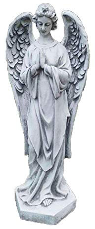 Garten Statuen und Skulpturen Garten Engel Statue Engel Skulptur Dekoration Vintage Garten Rasen Große Stehende Gebet Engel Kunstwerk Charmante wetterfeste Dekorationen