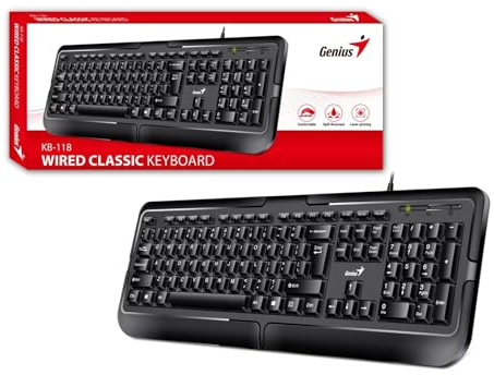 Genius Teclado de escritorio USB Kb-118