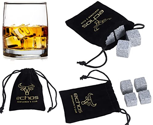 4x Granitsteine für Whiskygläser Set | Whiskysteine | Steine für Whiskygläser | Whiskeysteine | Whiskey Steine | Steine für Whiskey Gläser