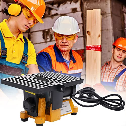 Esyogen 4 Mini Table Saw Cutting Machine 4500 RPM Tool Wood Glass Stone Cutter DIY Power Tool Cuts Wood, Glass, Stone, Non-Ferrous Metal
