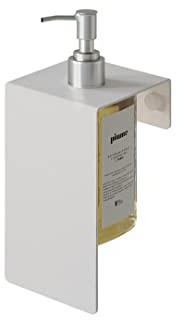 DABSTORY Supporto dispenser di sapone bianco dispenser di sapone da parete in acciaio inox SAPO dispenser supporto gancio