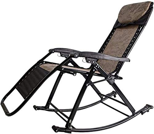 HHUARI Klassische Liegestühle Sonnenliege/Schwerkraft-Terrassenliege, klappbare Liegen im Freien, für tragbare Schaukelliege auf der Terrasse, Strand, Rasen, Camping, Sonnenliege The New