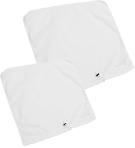 2St Filterbeutel aus Polyester Nussbeutelsieb Siebbeutel aus Nylon Soja-Filterbeutel Nussmilchsieb the cook die köchin Kochen tragbar Saft Weinbeutel Mutter Filtertasche Weiß