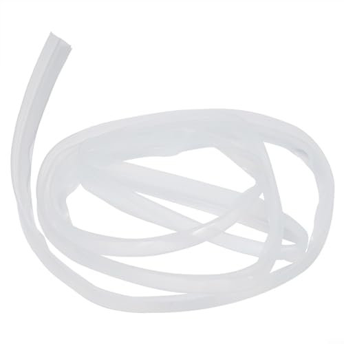 2 m Silikon-Dichtungsstreifen, Gummi, für Tür, Glas, Duschdichtung, 6–12 mm Breite (10 mm)