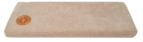 Prime, lettino da finestra per gatti, davanzale con retro antiscivolo, 50 cm x 20 cm, prodotto in Unione europea (beige, 50 x 20 x 3 cm)