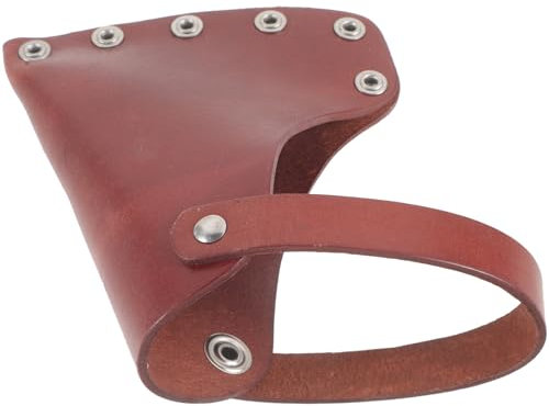 jojofuny Cover for Outdoor Tools Leather Protective Cover Storage for Camping and Gardening