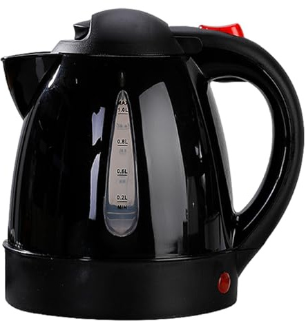 Bouilloire USB pour cuisiner de l'eau - 12 V - Kocher, réservoir interne, chef de voyage de voiture de 1 l, cavalier d'eau chaude, arrêt automatique, bouilloire électrique 12 V pour café, thé