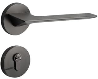Serratura for porta della camera da letto, serratura magnetica silenziosa for interni, serratura for porta del bagno con maniglia in lega di zinco, serratura for porta in legno(Yahei7255magneticsilent