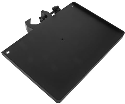 Zerodeko Mikrofonständer Ablage Großformat 240x175mm aus Kunststoff Metall mit Handyhalterung Mikrofonstativ Zubehör für Live Streaming und Telefonhalterung