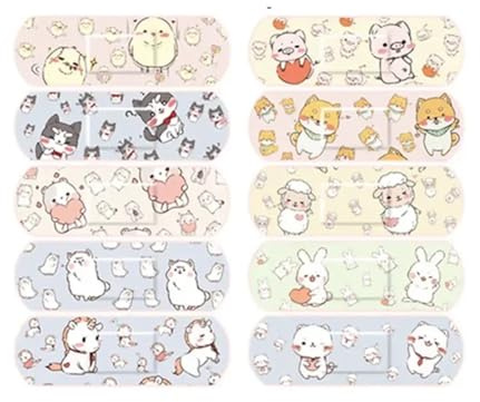 Adhesive Bandages 120pcs/set Cartoon Band Aid First Plaster for Children Children Cute Woundplast Kawaii Patch Wound Dressing Adhesive Bandages