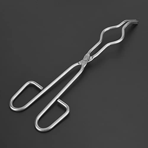 Annadue Degeltång i Rostfritt Stål Av Professionell Kvalitet 250 Mm/9,84 Tum, Kraftig Bägarehållare med Flygplansnit för Säkerhet och Laboratoriegrepp (250 mm)