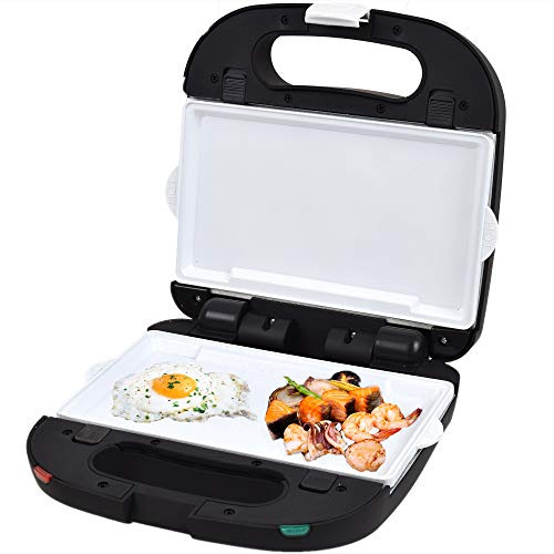 Syntrox Germany Teppanyaki Flatgrill mit keramisch beschichteten Backplatten SM-1500W