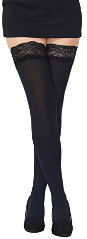 SENTELEGRI Ogenomskinliga 80 Denier mikrofiber hold ups strumpor, 9 färger, storlekar S-XL