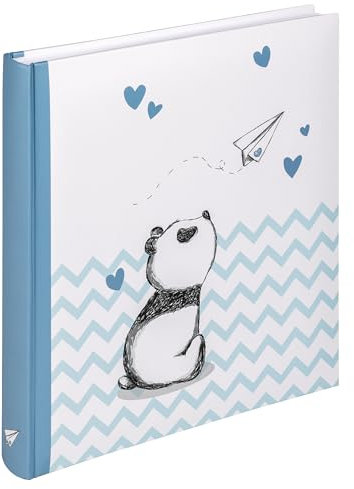 walther design Fotoalbum blau 28 x 30,5 cm Babyalbum, Baby Little Panda UK-281-L