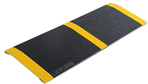 LIEKUMM 30 x 80 cm Türschwellenrampe, 300 kg Tragkraft Aluminium Auffahrrampe, Rollstuhlrampe für Treppen, Bordsteine, Stufen, Scooter, Kinderwagen, Geeignet für Höhe unter 5 cm