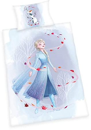 Herding Disney´s Die Eiskönigin 2 Bettwäsche-Set, Mehrfarbig, 40 x 60 cm, 100 x 135 cm
