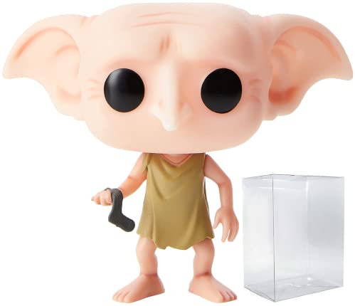 Harry Potter - Dobby Funko Pop! Vinyl-Figur (Bundled with Compatible Pop Box Protector Case), Mehrfarbig, 9,5 cm
