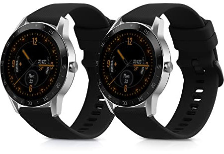 kwmobile Bracelet compatible avec Blackview X1 Smartwatch bracelet - 2x bracelet de rechange en silicone pour fitness tracker