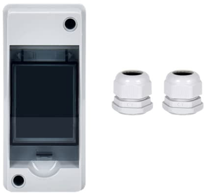 DAZZLEEX Interruttore Automatico MCB Scatola di Giunzione in plastica IP65 Scatola di distribuzione Impermeabile per Esterni HT-2