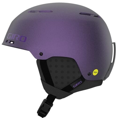 Giro Emerge Spherical MIPS Schneehelm, Mattes Schwarz/Violett, Größe S, 59–62,5 cm