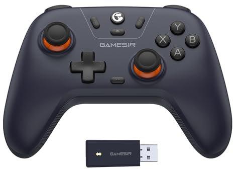 GameSir Nova Lite Controller Wireless, Connettività Tri-mode, Gamepad joystick per PC Windows/Switch/Stem/iOS/Android, con grilletto ad effetto Hall, DualVibration, Turbo, Motion (Viola scuro)