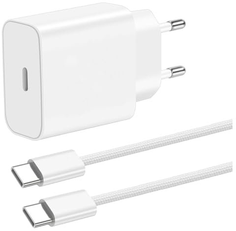 ZLONXUN Chargeur Rapide 20W pour iPad Pro 12.9 3Gen/11 1Gen and up, iPad Air 5th/4th, 2022 iPad 10th Mini 6th.Chargeur USB C et 1.5 Mètres Câble