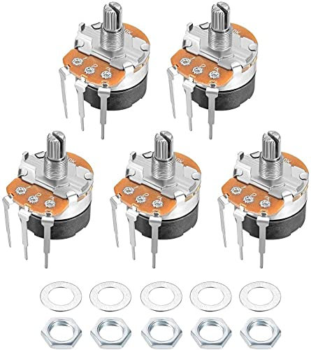 XYWHPGV WH138 Potentiometer mit Schalter B10K Ohm Variable Widerstände Single Turn Rotary Carbon Film Taper 5pcs(c032c bcbd2 3c556 996b9 6cb3f 8653c