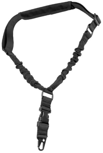 Sportschlinge verstellbar 1 Punkt Gurt Outdoor Nylon Sling mit Schulterpolster Schwarzer Sport Sling
