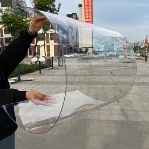 XINGWANGG Polycarbonat Dachplatte UV-beständig Klar Acrylplatten Gewächshausplatten Markisenabdeckungen für Außenbereich,Carport,Terrasse,Balkon,Sicherer Zaun,Regenfeste,Anpassbar (1,22m x 6m)